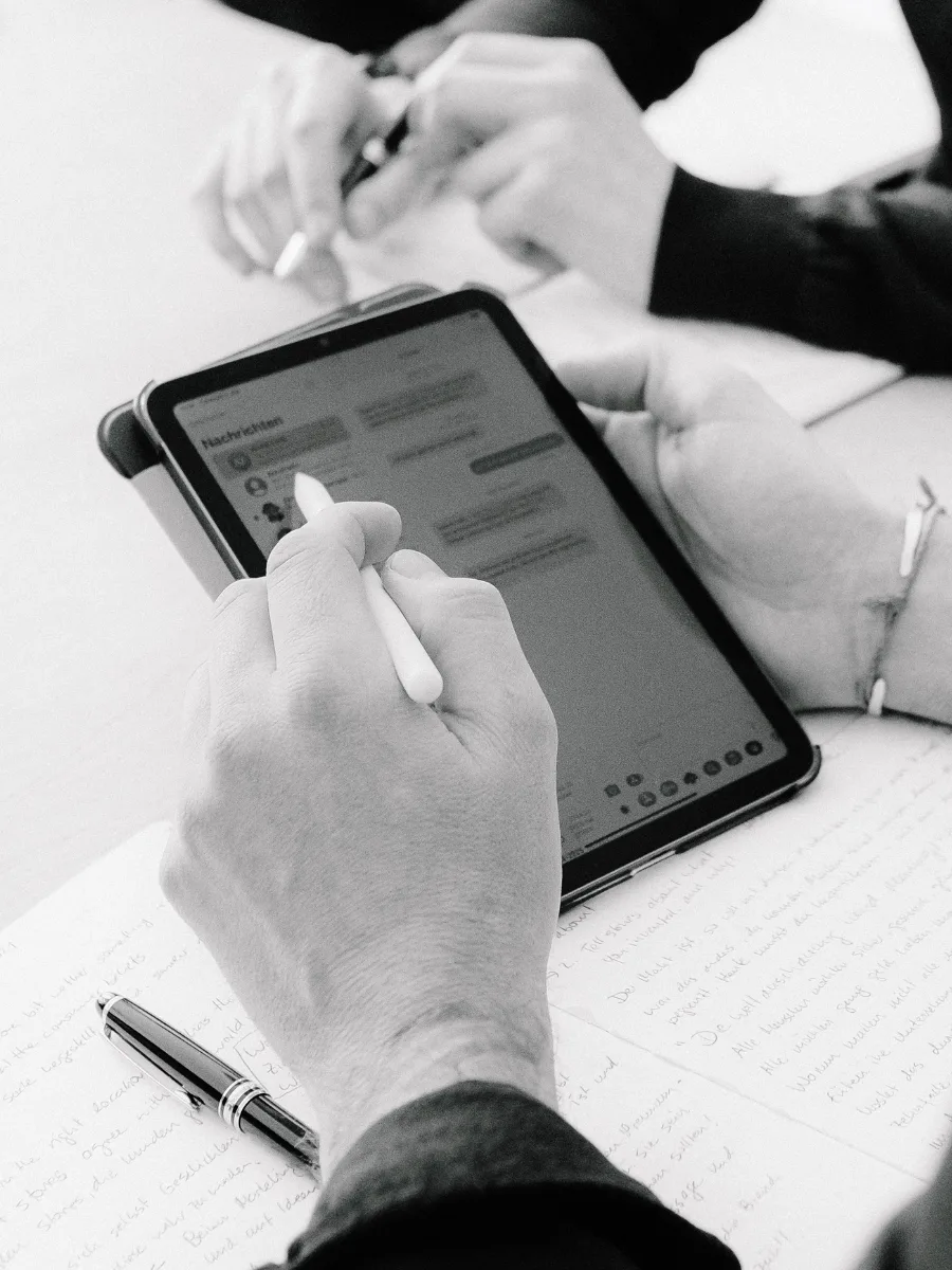 iPad Mini mit Stift — hands-on Planung