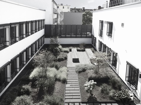Innenhof, Standort Offenbach am Main.